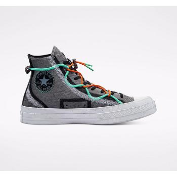 Converse Renew Chuck 70 Hi Siva / Biele - Damske Vysoké Tenisky